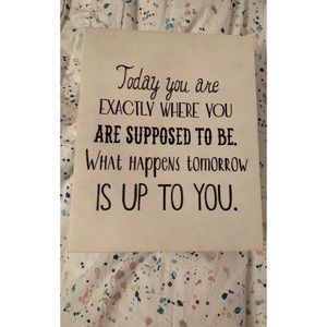 Wall Art - Inspirational Quote